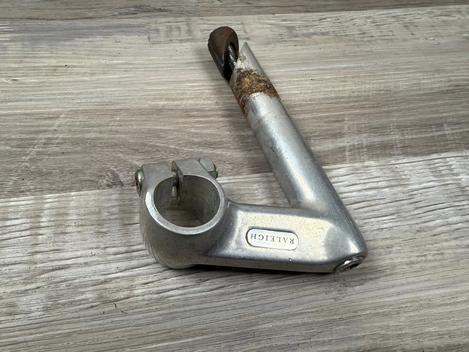 Braçadeira vintage Raleigh Japão haste 25,4 mm 60 mm alcance 22,2 mm .875 liga de pena - Imagem 4 de 4