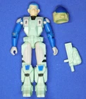 VINTAGE ROBOTECH 4-INCH SCOTT BERNARD FIGURE WITH GUN AND HELMET 1985 MATCHBOX
