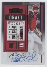 2020 Panini Contenders Draft Ticket Red 75/75 Patrick Sandoval #165 Auto 5m1