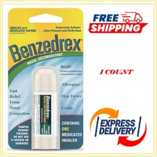 Benzedrex Nasal Decongestant Inhaler, 1 Count (Pack of 1)