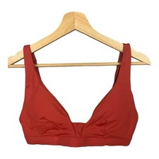 Andie Swim The Tahiti Bikini Top in Chili Pepper Red Size M NWT
