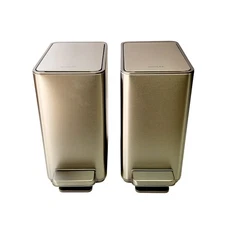 Kohler 1806340 6L Step Trash Can, 2-pack -  Stainless Steel