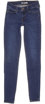 Levi's 710 Super Damen Jeans blau Skinny Slim Stretch W27 L31 (94185)