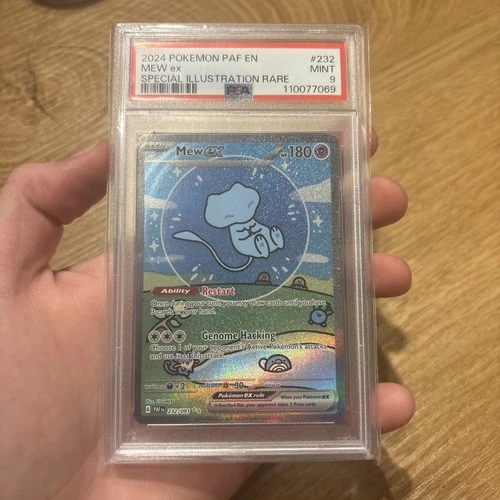 2024 Paldean Fates Bubble Mew EX Special Illustration Rare #232 PSA 9 Mint