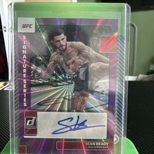 2022 Donruss Sean Brady Purple Laser Holo Auto Autograph UFC /15 SSP First Auto
