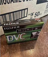 NEW Fujifilm DVC60 Mini DV Digital Video Cassette COMPLETE BOX 50 Tapes Unopened
