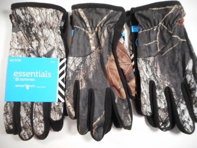 Isotoner Active Essentials Smart Touch Gloves Men's Camouflage  X-Large - Image 2 of 2