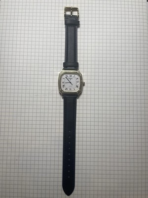 Pulsar Quartz Dress Watch Roman Numerals Date Gold Tone Square New Band Battery