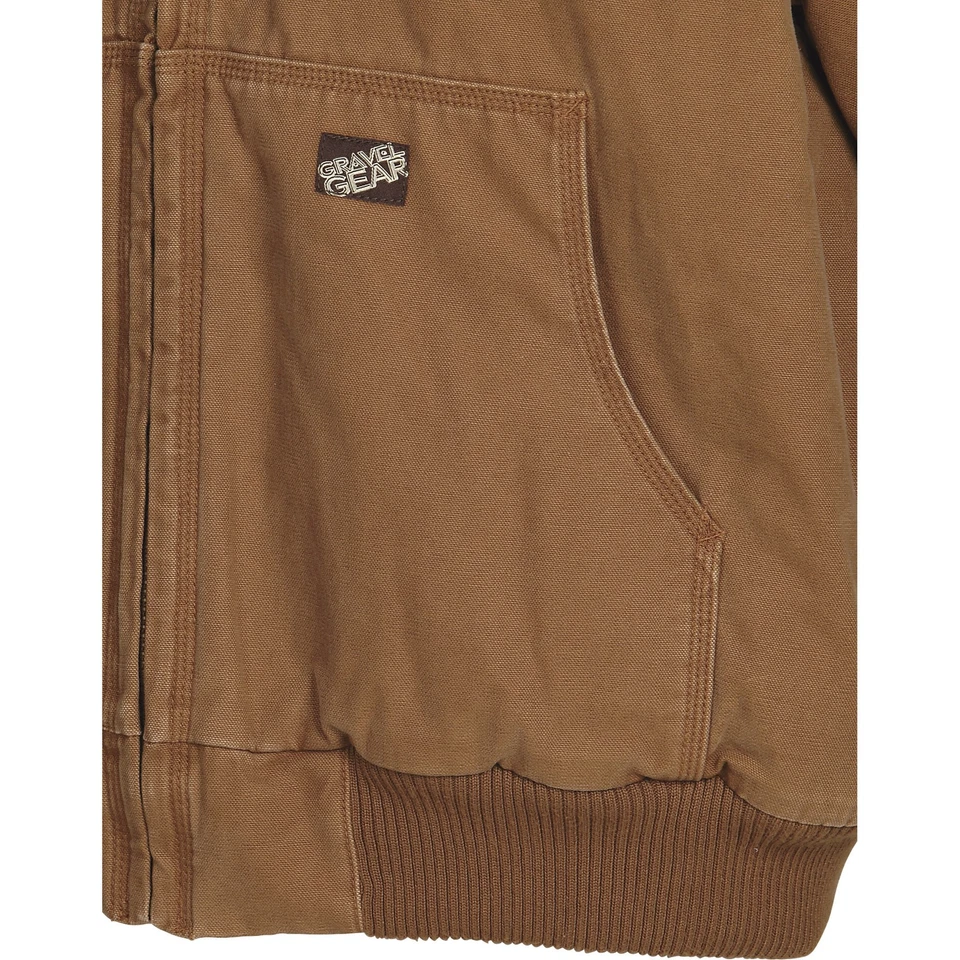 Gravel Gear Men's Hooded Tundra Jacket - Brown, XL - Image 4 of 4