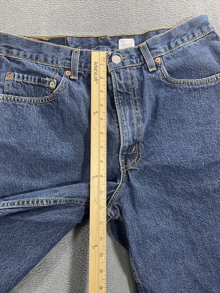 Pantalones Cortos de Jean Levis 550 De Colección Para Hombre 34 Azul Denim Calce Relajado Hecho en EE. UU. Años 90 Foto 3 de 4