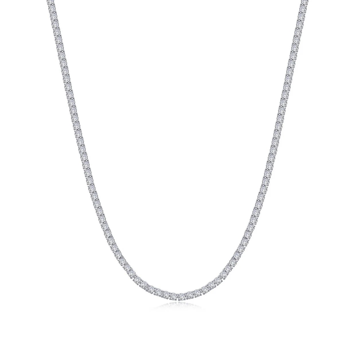 Collar Femenino Circonitas Corazón Y Plata 553453