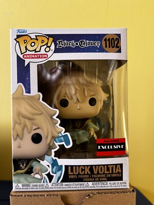 Funko Pop AAA Exclusive : Black Clover : Luck voltia #1102 Vinyl Figure ''MINT'' 