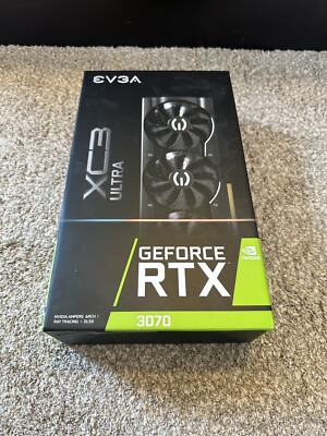 EVGA GeForce RTX 3070 XC3 8GB GDDR6 Graphic Card (08GP53755KL) *SEALED BOX*