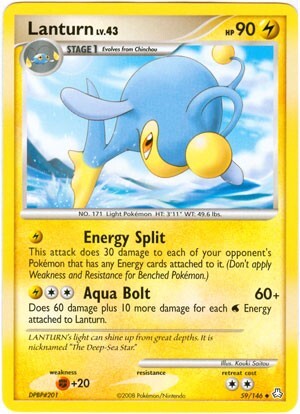 Pokemon Legends Awakened Uncommon Card - Lanturn 59/146