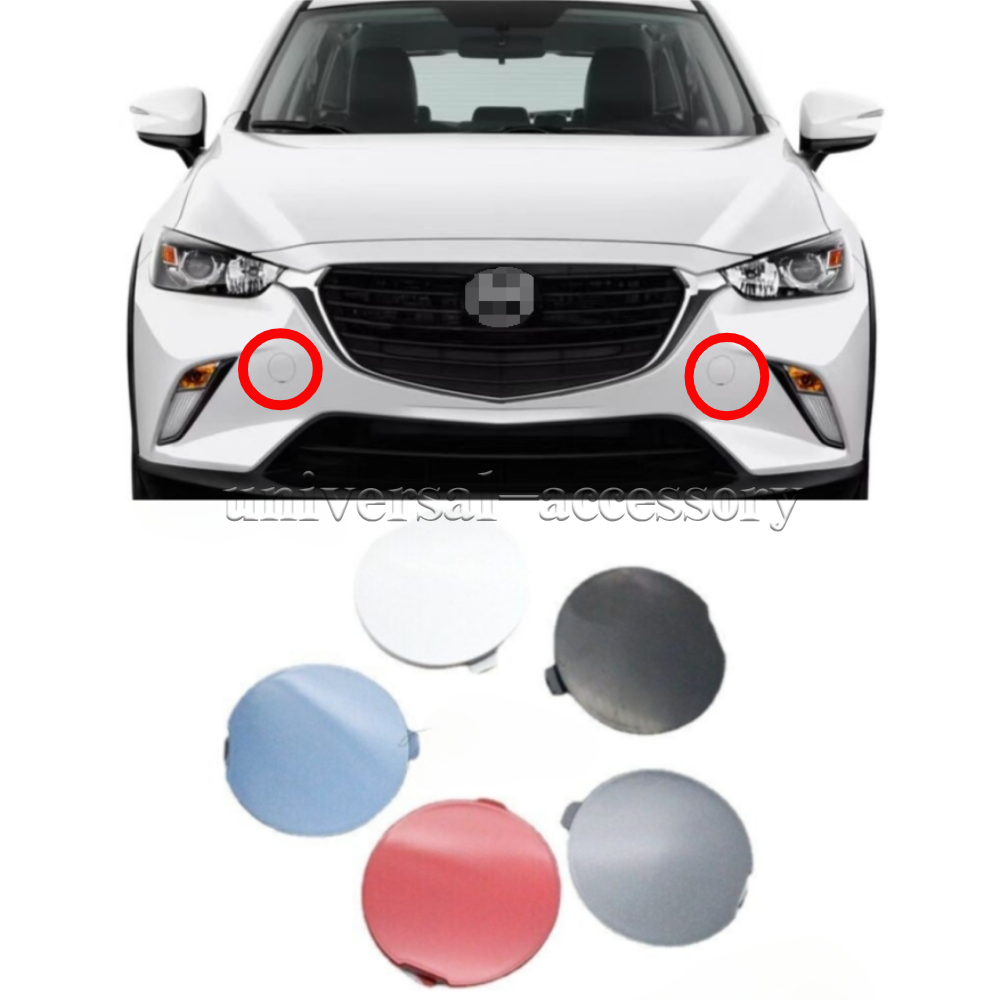 Front Bumper Tow Hook Eye Cover For Mazda CX-3 CX3 2014-2021 D10J