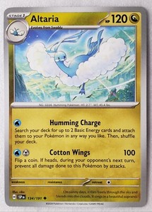 Altaria 134/191 NM / M Surging Sparks Pokemon Card $2 Combined Ship - rika Art