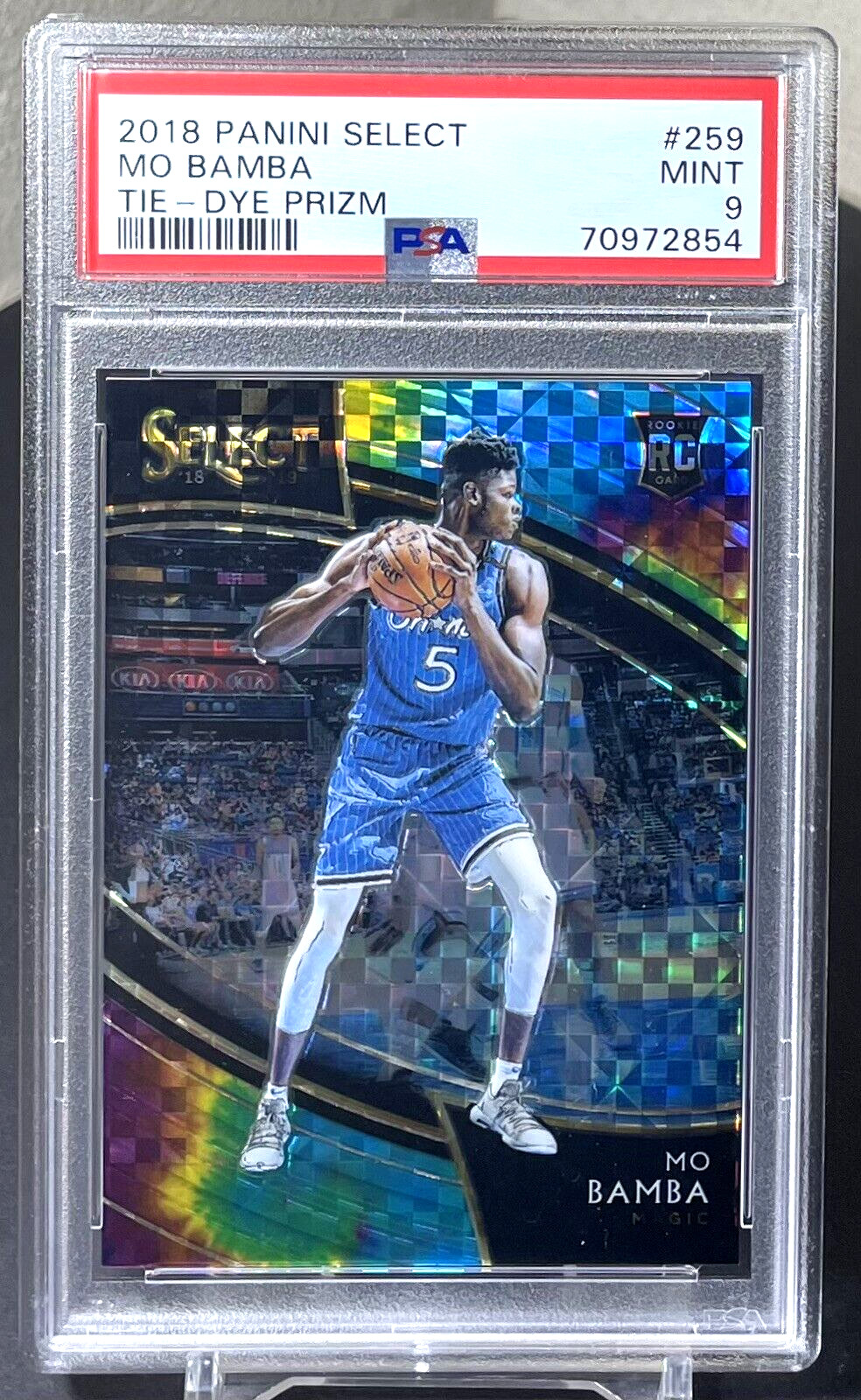( 05/25 Jersey Number ) Mo Bamba 2018-19 Select RC #259 Courtside Tie-Dye Prizm