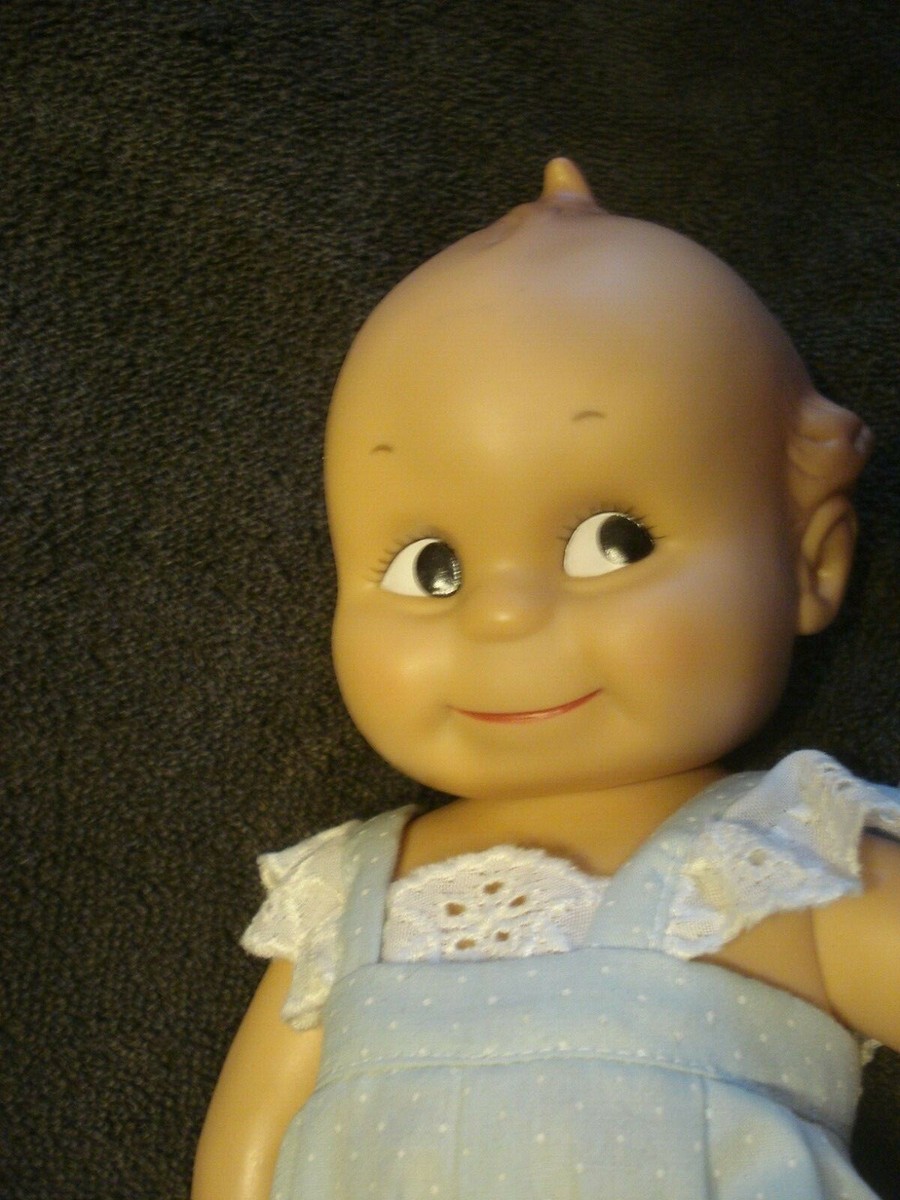 Kewpie カメオ・ドール 青色ドレス アメリカ買付品 Vintage Jesco Kewpie Cameo Hard Vinyl Doll 11