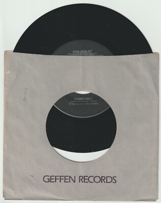 1984 DON HENLEY - Sunset Grill / Man With A Mission - 45 RPM Geffen Eagles