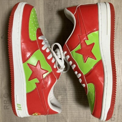 BAPESTA patent leather sneakers BAPE STA a bathing ape NIGO US 8.5