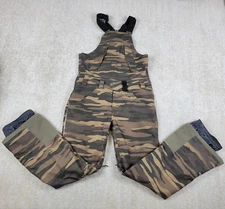 Dakine Bibs Mens Size Small Camo Overalls Snowboard WaterProof Vented Hunting