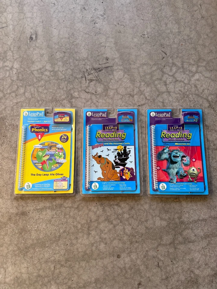 NEW SEALED Leap Frog Leap Pad Booklets w/ Cartridges Pre-Grade 1-4 Leap 1-4 Lot - Image 3 of 4