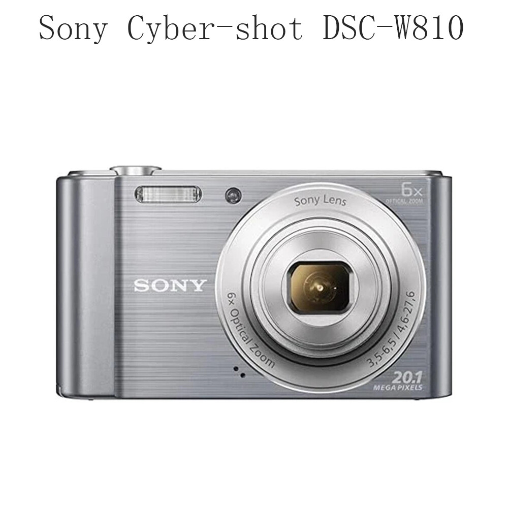 Sony CyberShot DSC W810 20.1 MP Digital Camera W/ Charger & Card