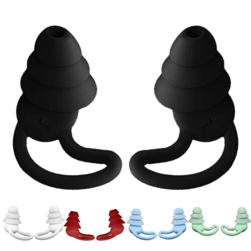 Ultra Soft Silicone Ear Plug Noise Reduction Flexible Reusable Study Sleep Plugs
