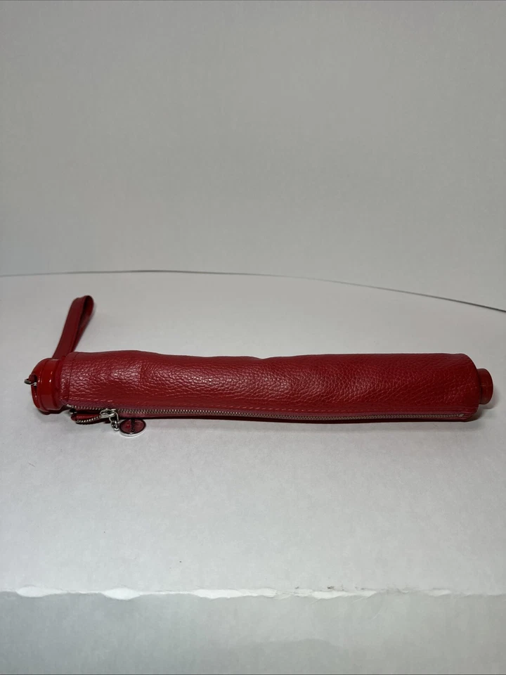 DE COLECCIÓN KNIRPS Paraguas Plegable a Juego Estuche Rojo Años 70-80 Canadá Foto 2 de 4