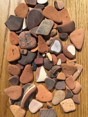 Mix aus Cornish Sea Brick/Terracotta - 250g - verschiedene Formen und Größen