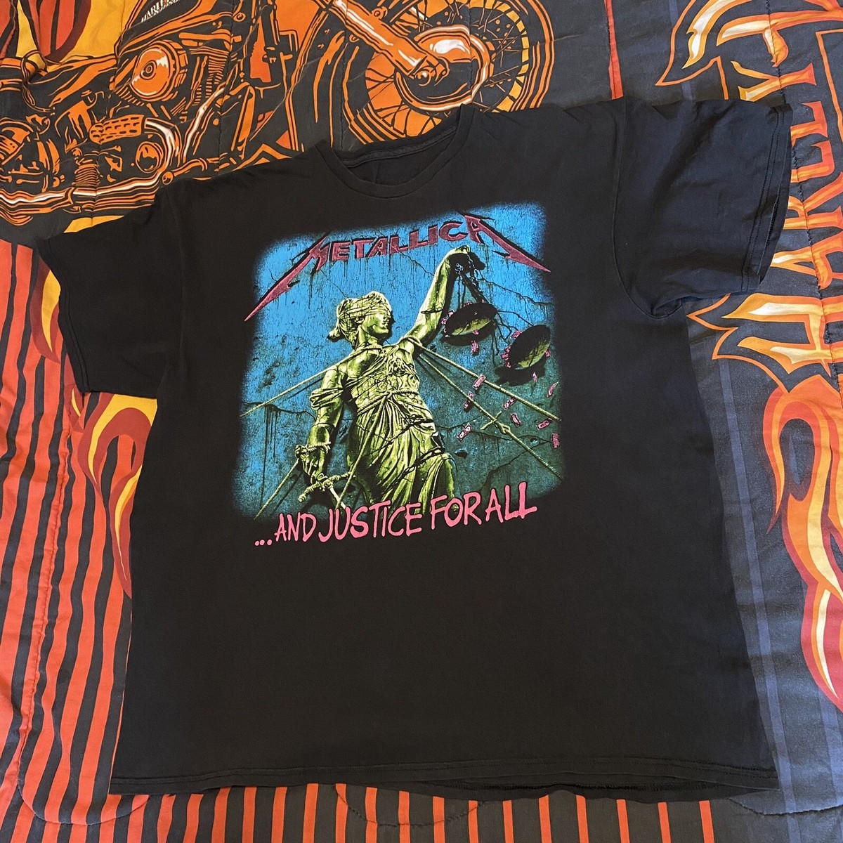 Vintage Metallica And Justic For All Tour T Shirt Sz L / XL | eBay 