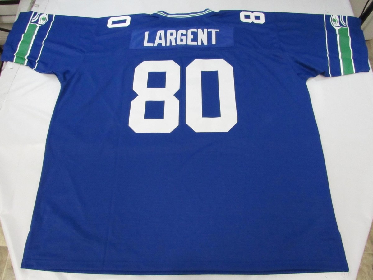 ユニフォーム NFL SEAHAWKS #80 Jersey Vintage Steve Largent #80 Seahawks Throwback Stitched Jersey