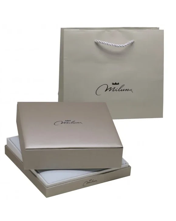 Collana Miluna Donna Argento 925 Maglia Diamantata 3 Perle 6,5-7 mm _PCL6065 - Immagine 2 di 2