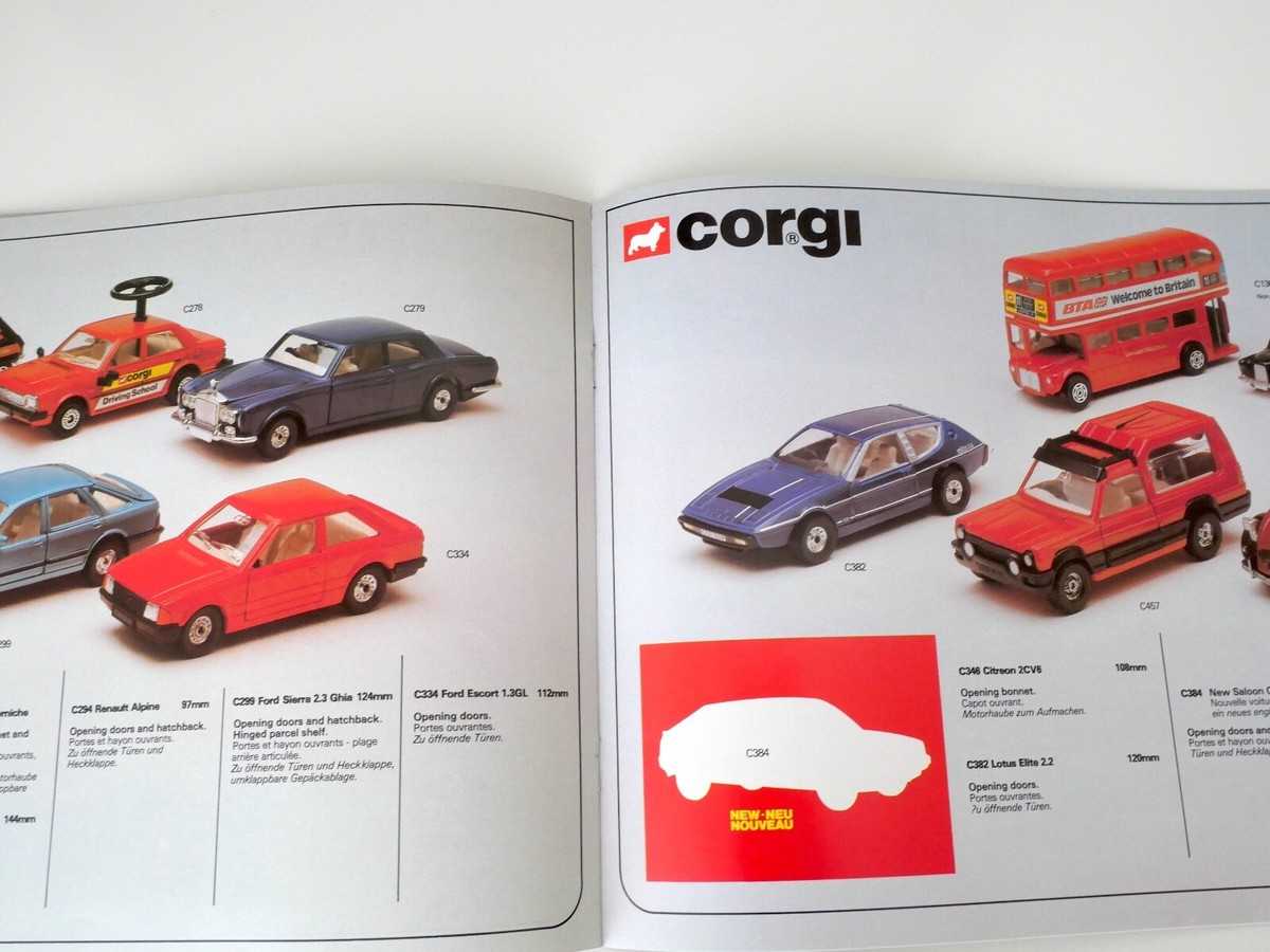 Lot De 4 Catalogues Et Dépliants Jouets Corgy Toys - Voitures - Occasion Collection