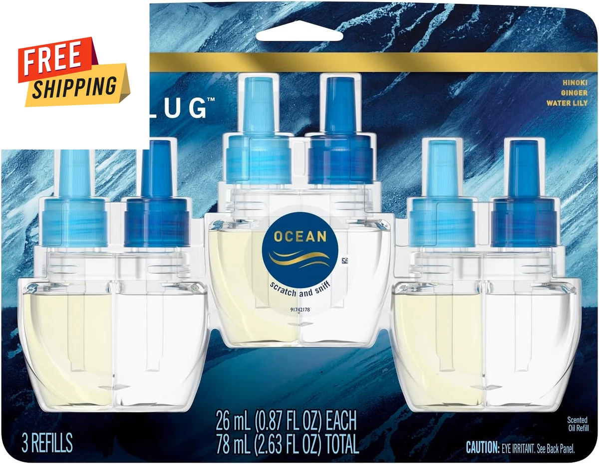 Febreze Plug In Air Fresheners Ocean Scent Odor Fighter for
