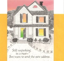 Rainbow Rainbows New House Address - We've Just Moved Note Cards - Set of 6