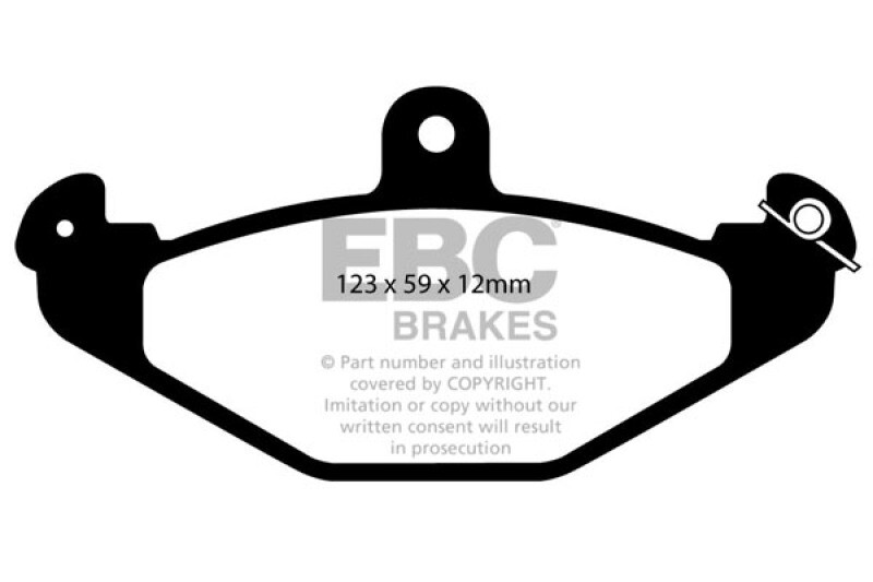 EBC for 08+ Lotus 2-Eleven 1.8 Supercharged Ultimax2 Rear Brake Pads - ebcUD491