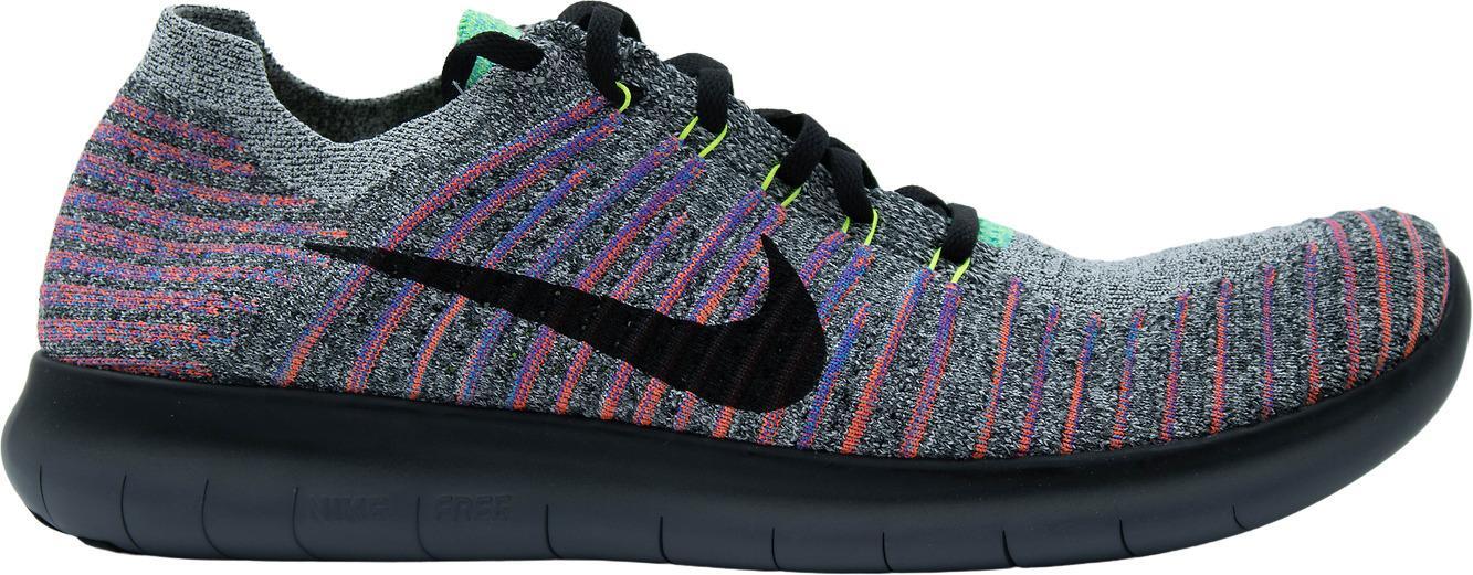 Nike Free Run Motion Flyknit 2017 Black White for Sale