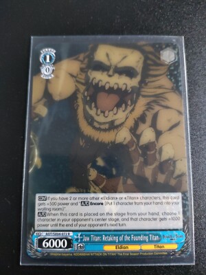 Weiss Schwarz: Jaw Titan Retaking AOT SX04-072 R Attack of Titans