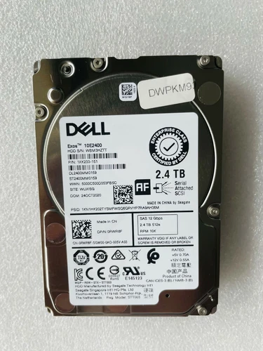 Dell RWR8F 2.4TB 10K SAS 2.5" 12Gbps HDD Hard Drive ST2400MM0159 0RWR8F HDD - Picture 2 of 4