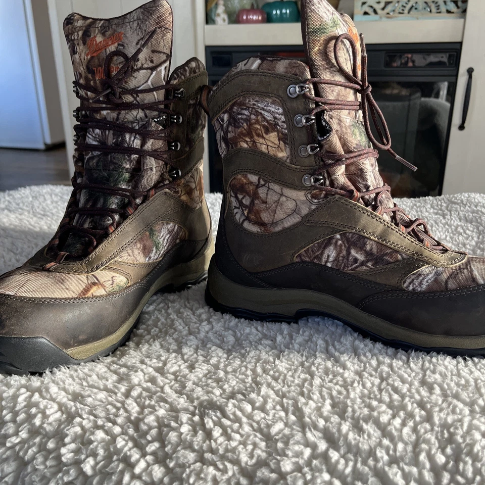 Danner High Ground Real Tree 1000 Gram Hunting Boots Camo Size 9.5 Thinsulate - Image 3 of 4