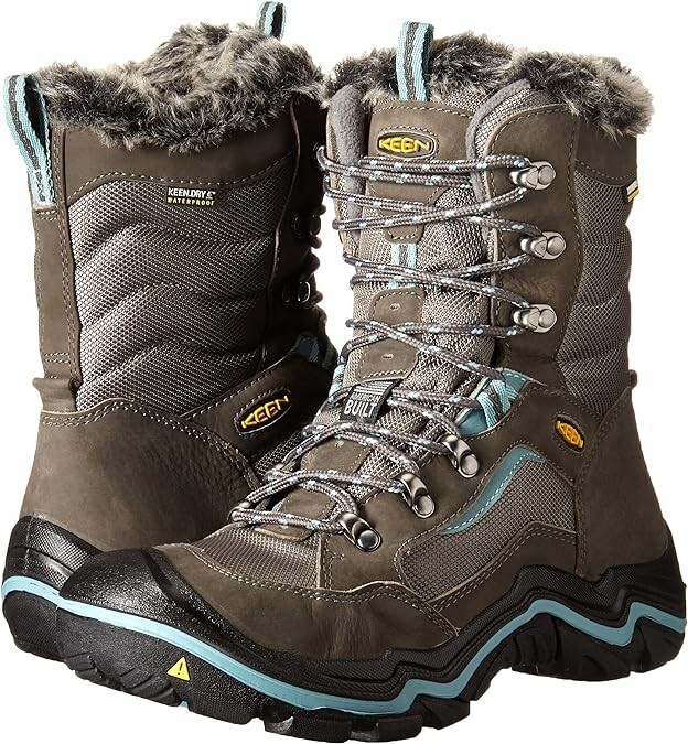 NWOB KEEN stivali invernali magnete blu minerale da donna Durand polari taglia 6 impermeabili