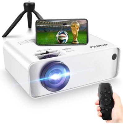 Paipu M8-B Smart Portable Projector 1080P Full HD, White | eBay