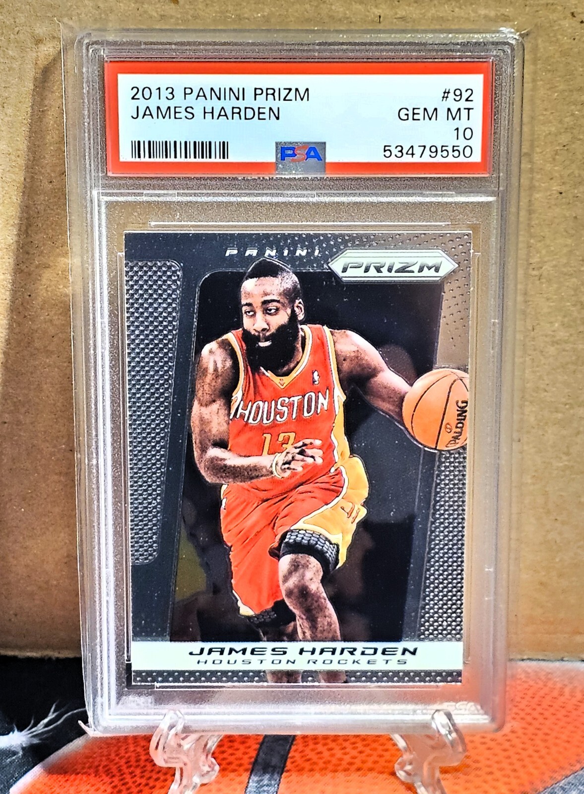 2013 Panini Prizm James Harden #92 PSA 10 GEM MINT Low POP
