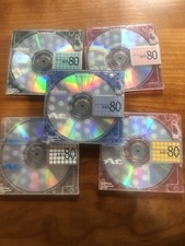 5 - Victor AR. 80 Minute Color Collection MiniDiscs All 5 Colors
