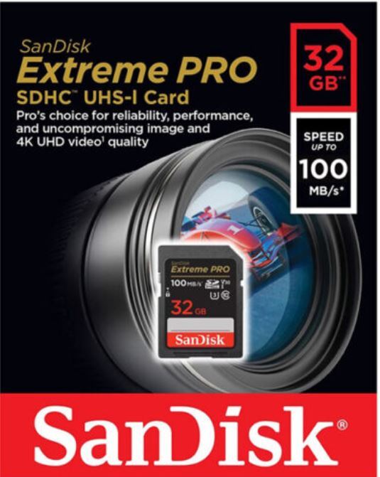 SANDISK EXTREME PRO SDHC SDXC SD C10 4K Card 32GB 64GB 128GB 256GB