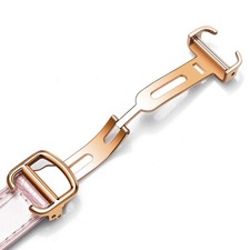 For Cartier Tank Genuine Leather Watch Strap Folding Buckle Wristband 14mm-25mm