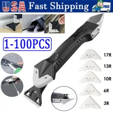 5 in 1 Silicone Sealant Remover Tool Kit Set Scraper Caulking Mould Removal US