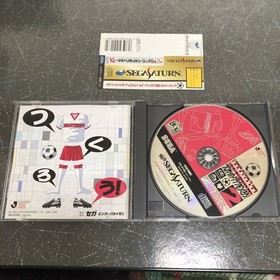 With obi, , 】J. League Pro Soccer Club 1 and 2 set Sega Saturn SS【K-3268】