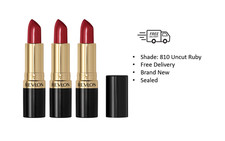 Revlon Super Lustrous Lipstick, 810 Uncut Ruby, Sealed 3 PACK